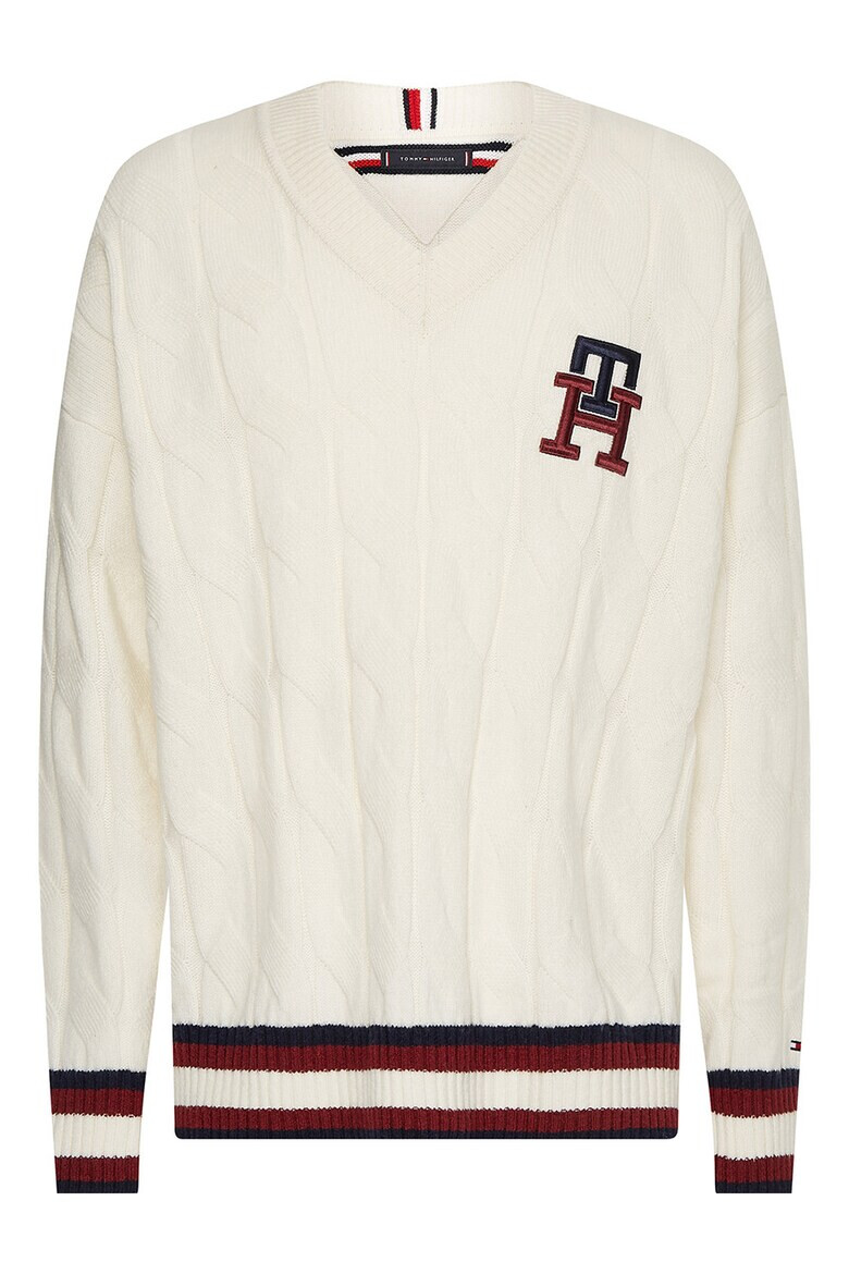 Tommy Hilfiger Пуловер с плетка осморка - Pepit.bg