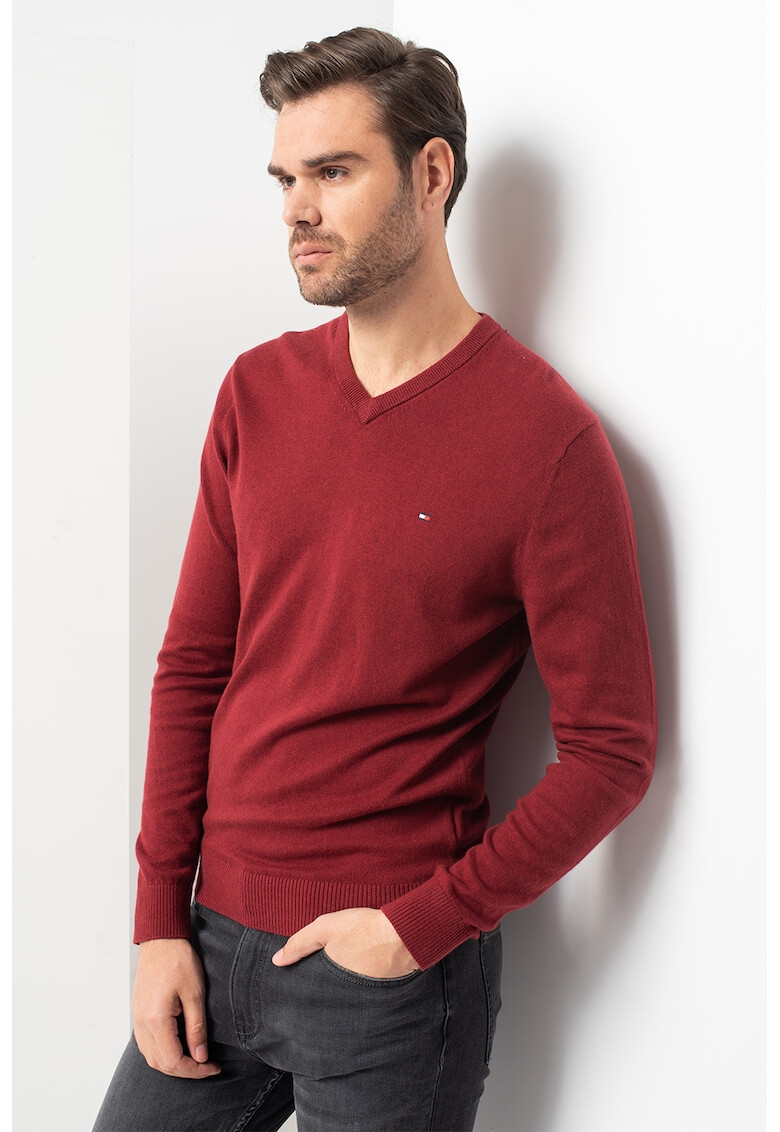 Tommy Hilfiger Пуловер с шпиц - Pepit.bg
