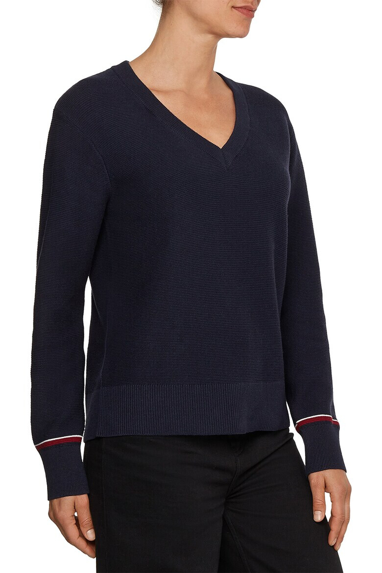 Tommy Hilfiger Пуловер с шпиц - Pepit.bg