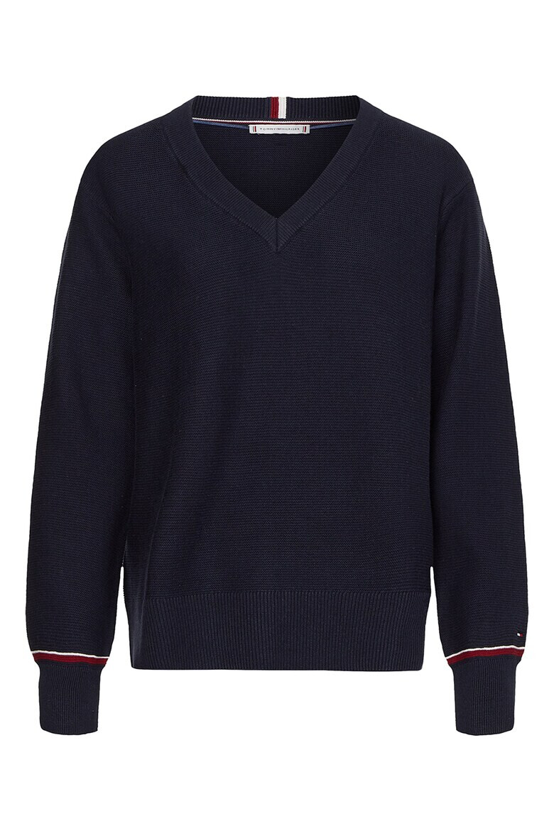 Tommy Hilfiger Пуловер с шпиц - Pepit.bg