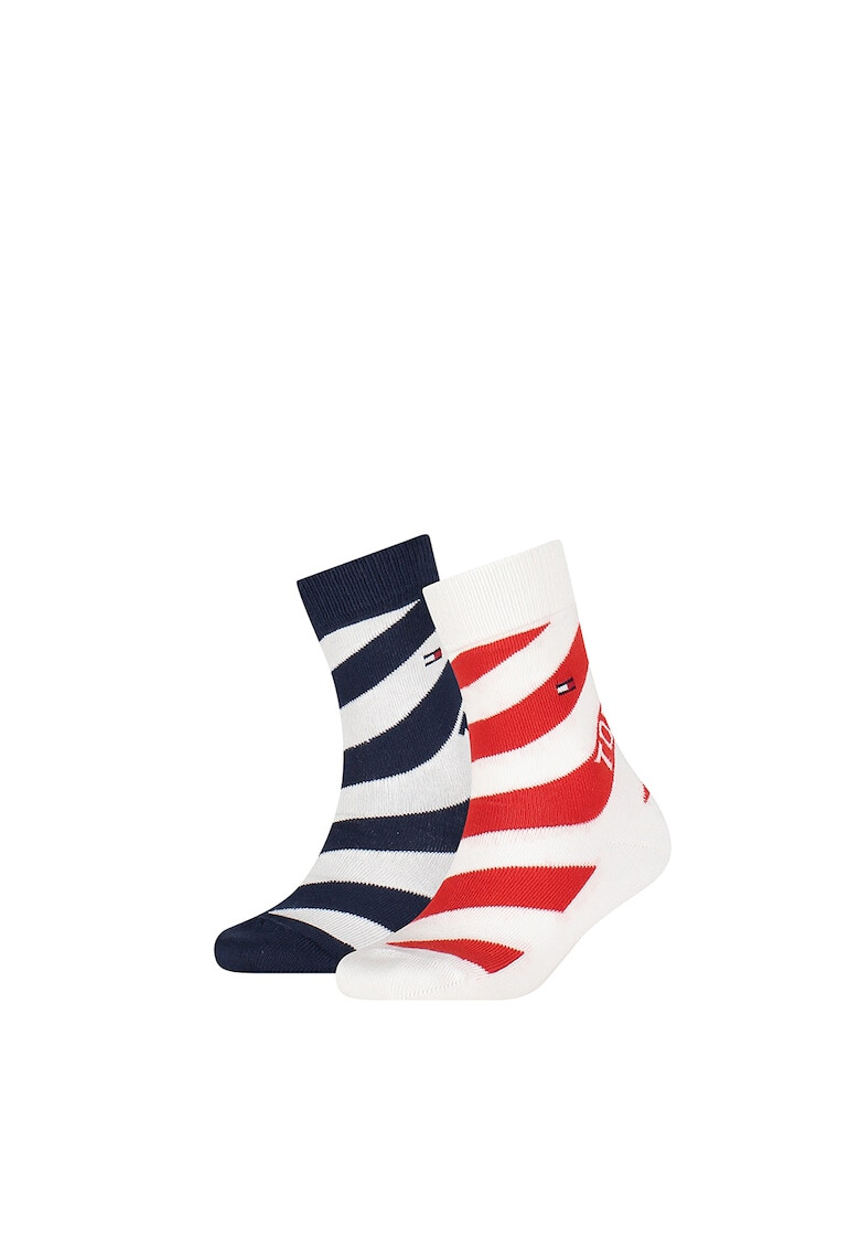 Tommy Hilfiger Раирани чорапи - 2 чифта - Pepit.bg