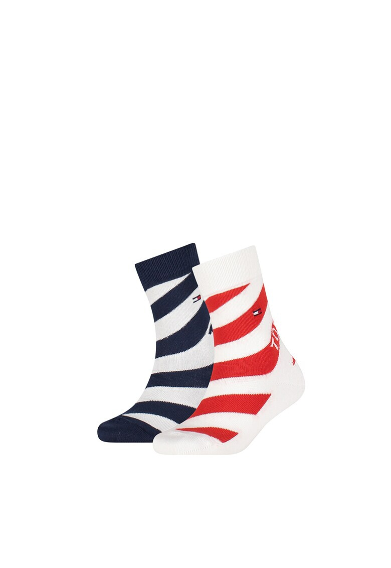 Tommy Hilfiger Раирани чорапи - 2 чифта - Pepit.bg