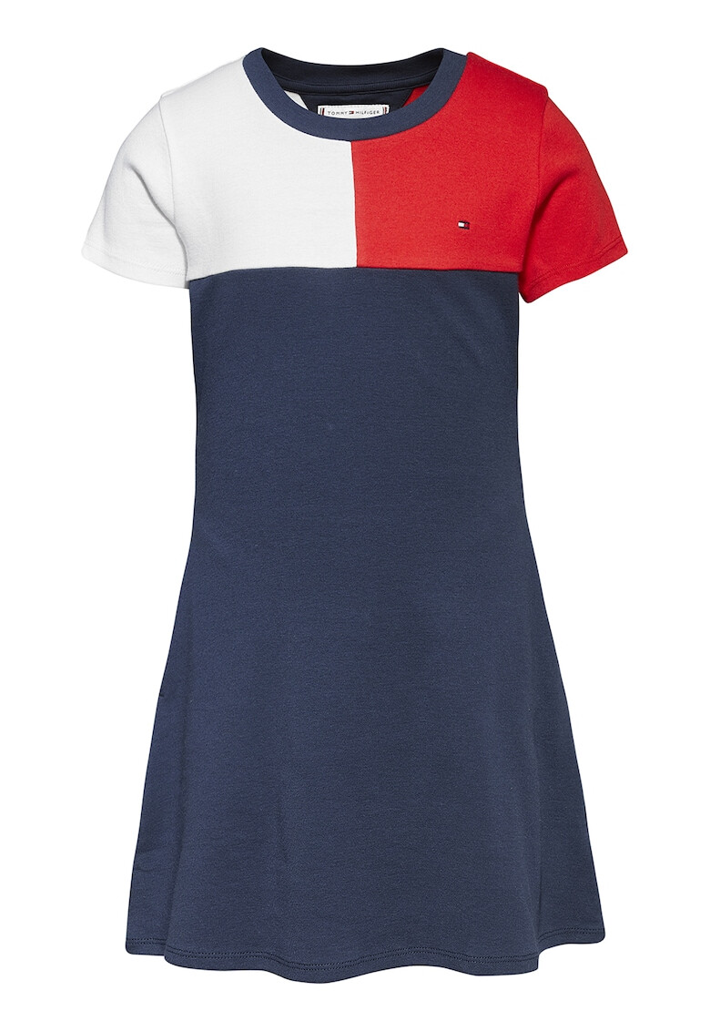 Tommy Hilfiger Разкроена рокля с лого - Pepit.bg