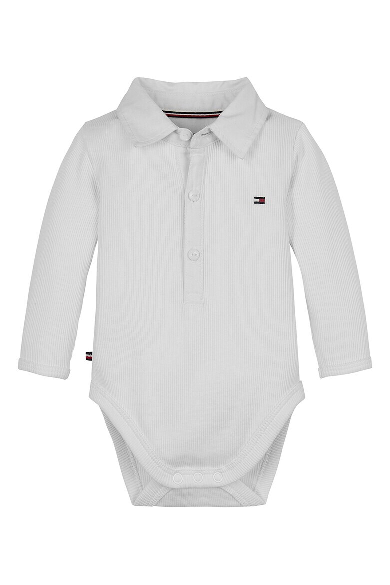 Tommy Hilfiger Рипсено боди с яка - Pepit.bg