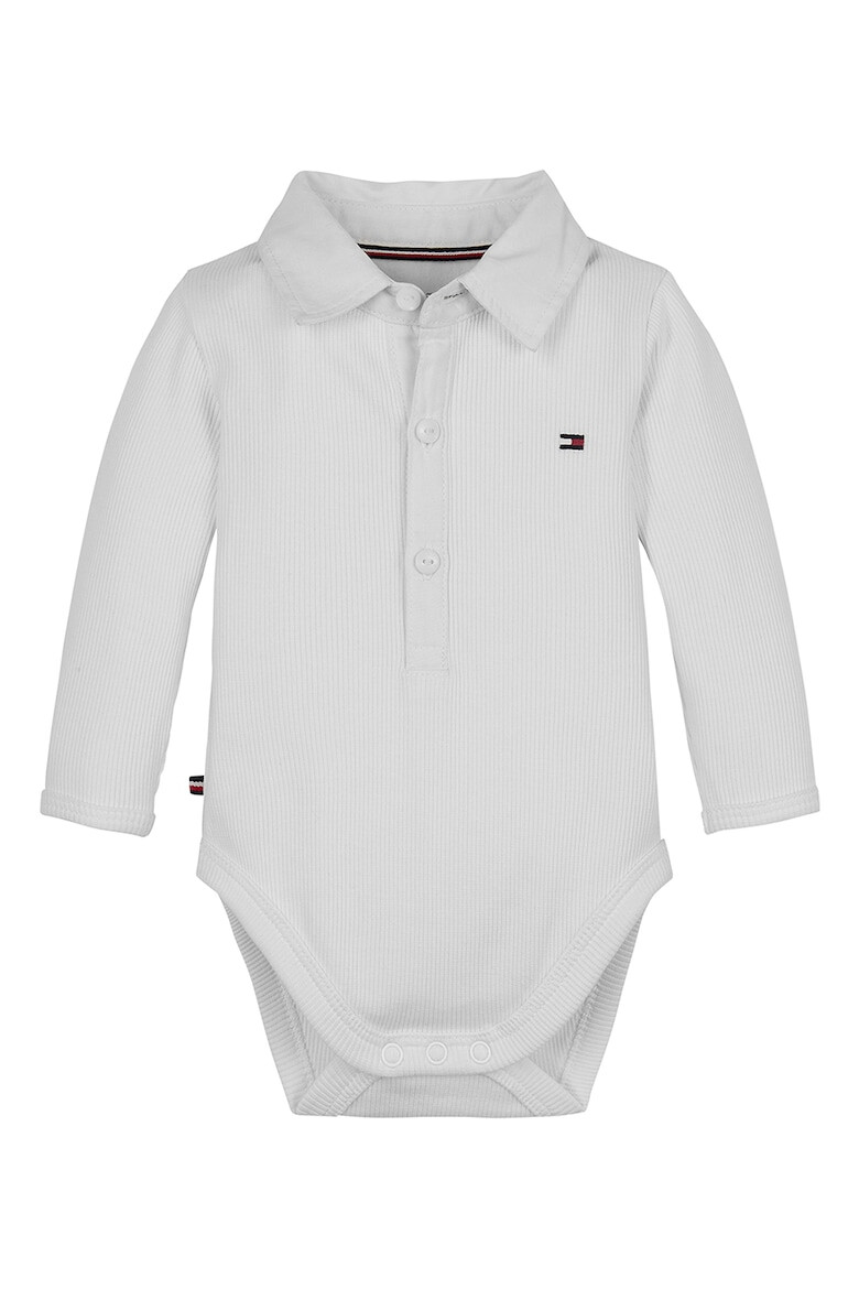Tommy Hilfiger Рипсено боди с яка - Pepit.bg