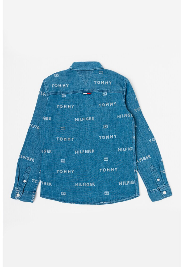 Tommy Hilfiger Риза от деним с лого - Pepit.bg