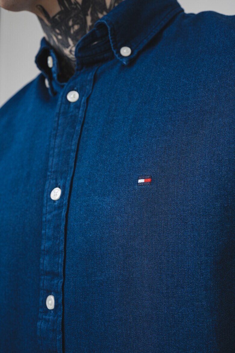 Tommy Hilfiger Риза от шамбре - Pepit.bg