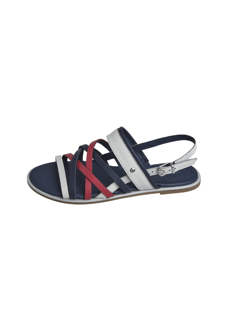 Tommy Hilfiger Кожени сандали с няколко каишки - Pepit.bg