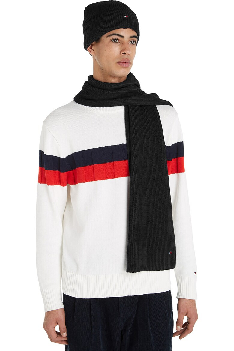 Tommy Hilfiger Шапка с памук и шал - Pepit.bg