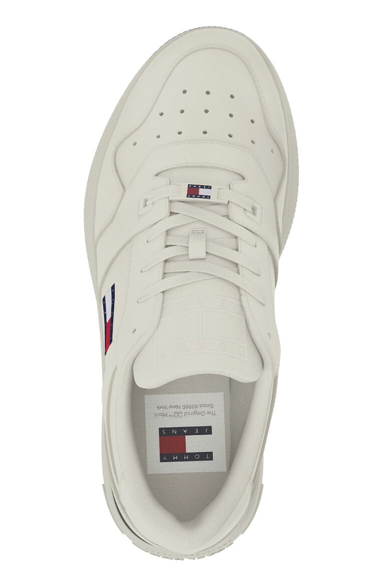 Tommy Hilfiger Скосени кожени спортни обувки Essential Retro - Pepit.bg