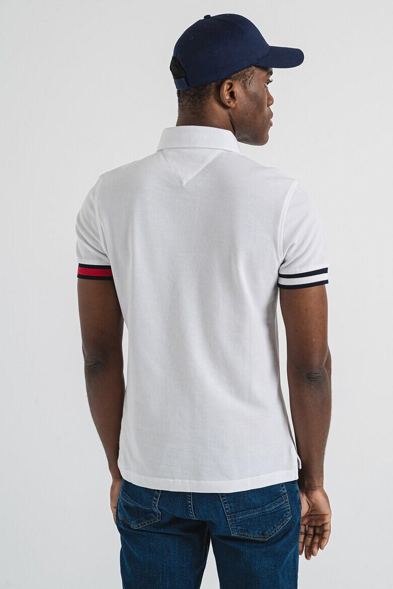 Tommy Hilfiger Слим тениска с яка - Pepit.bg