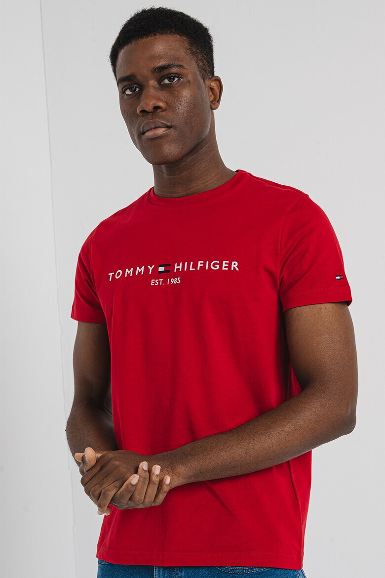 Tommy Hilfiger Слим тениска с овално деколте - Pepit.bg