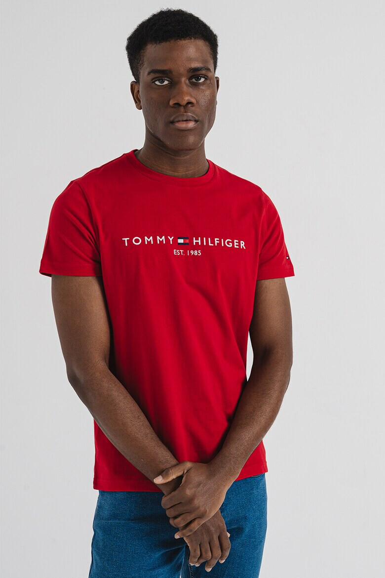 Tommy Hilfiger Слим тениска с овално деколте - Pepit.bg