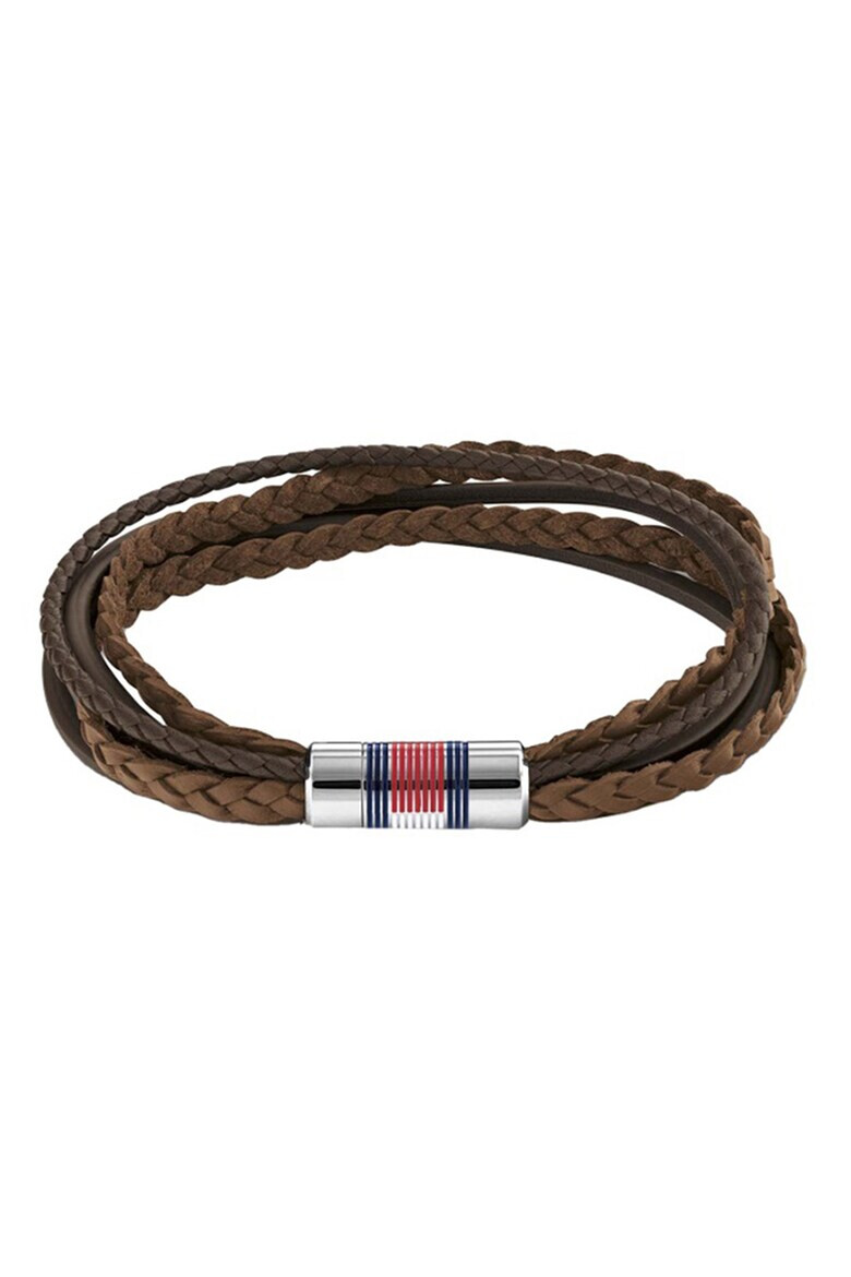 Tommy Hilfiger Сплетена кожена гривна - Pepit.bg