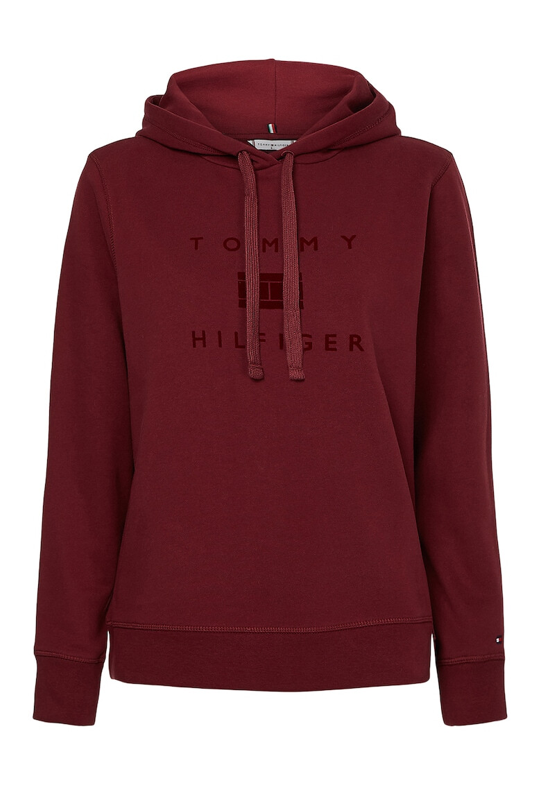 Tommy Hilfiger Суитшърт от органичен памук с дълги ръкави и качулка - Pepit.bg