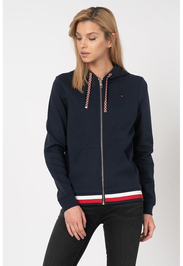 Tommy Hilfiger Суитшърт с цип и бродирано лого - Pepit.bg