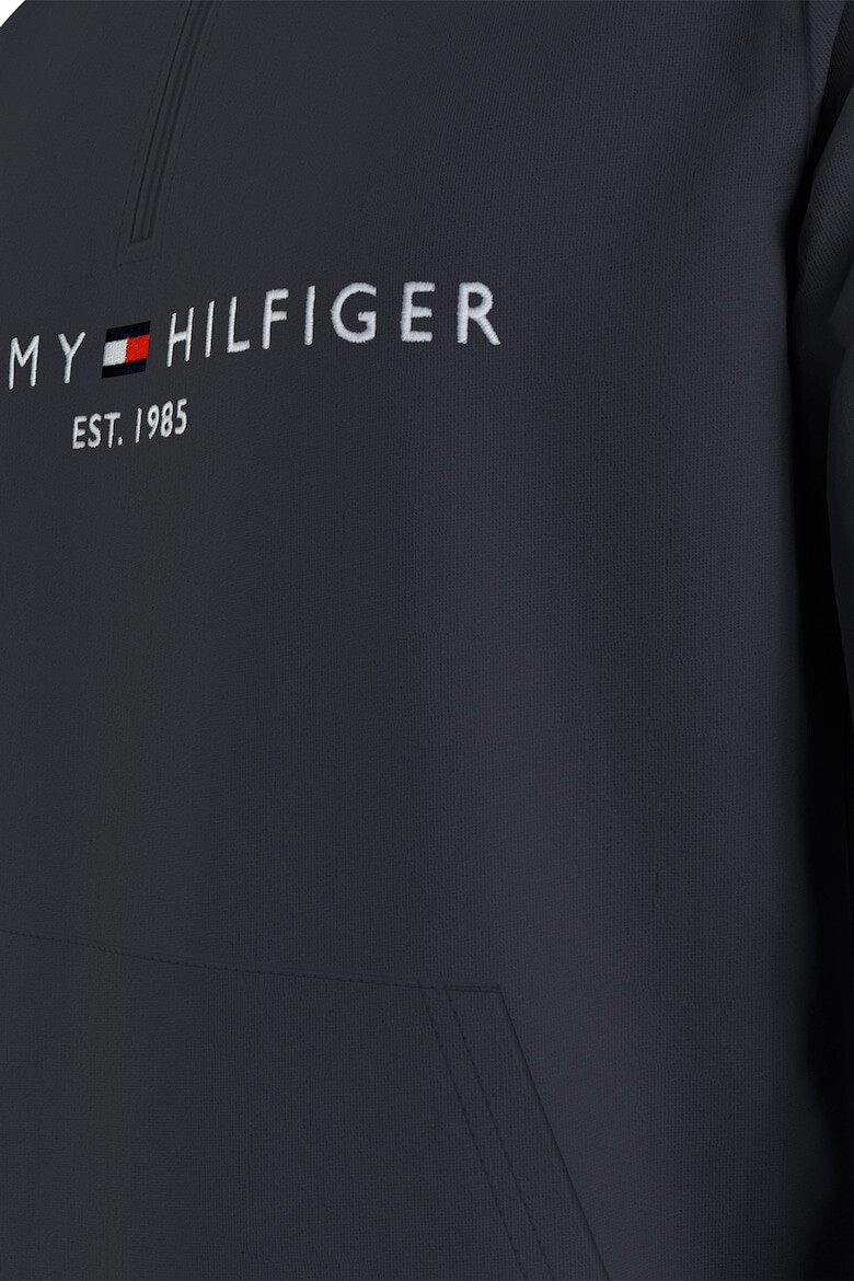 Tommy Hilfiger Суитшърт с къс цип и бродирано лого - Pepit.bg