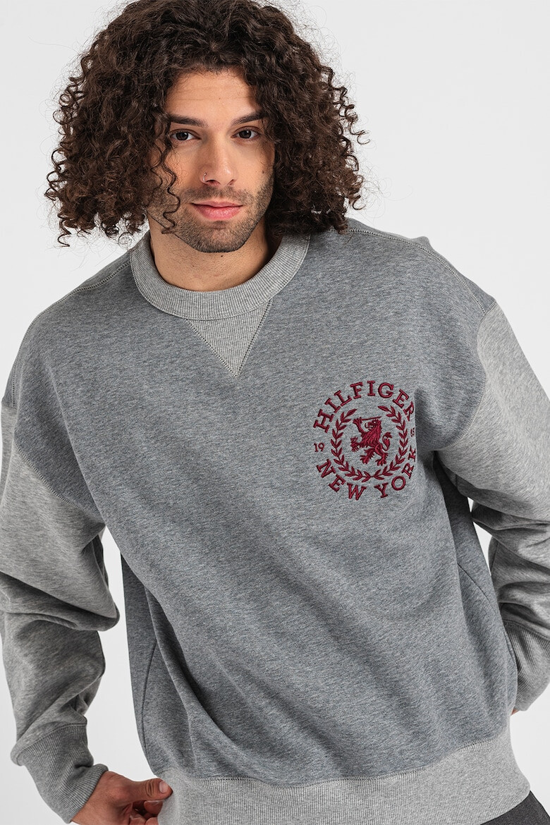 Tommy Hilfiger Суитшърт с лого - Сив меланж - - Pepit.bg
