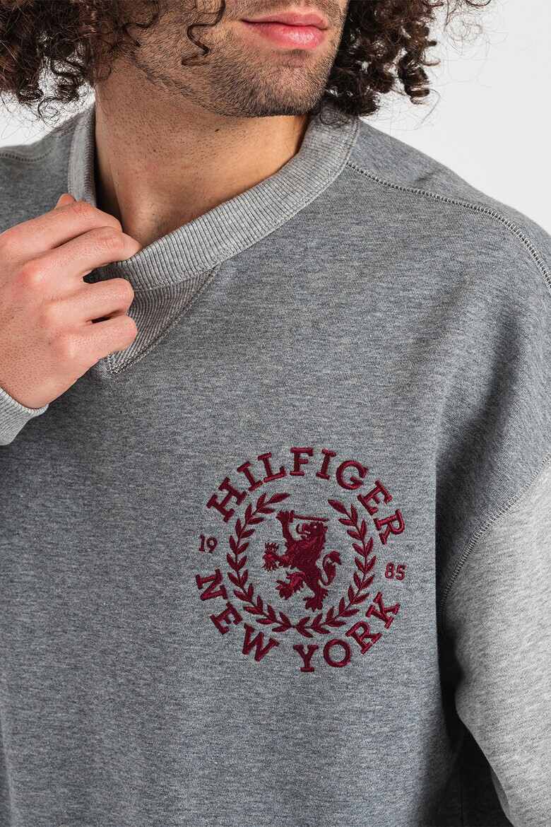 Tommy Hilfiger Суитшърт с лого - Сив меланж - - Pepit.bg