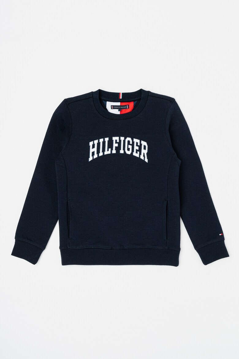 Tommy Hilfiger Суитшърт с лого и скосени джобове - Pepit.bg