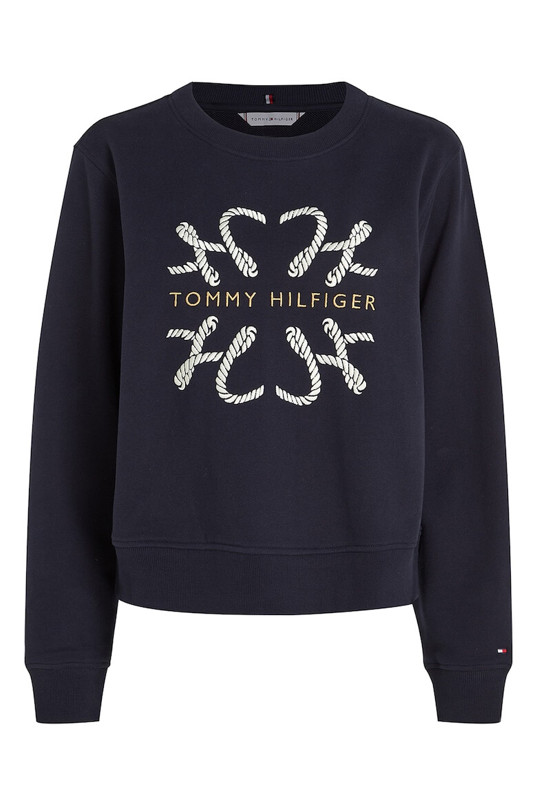 Tommy Hilfiger Суитшърт с овално деколте и бродирано лого - Pepit.bg