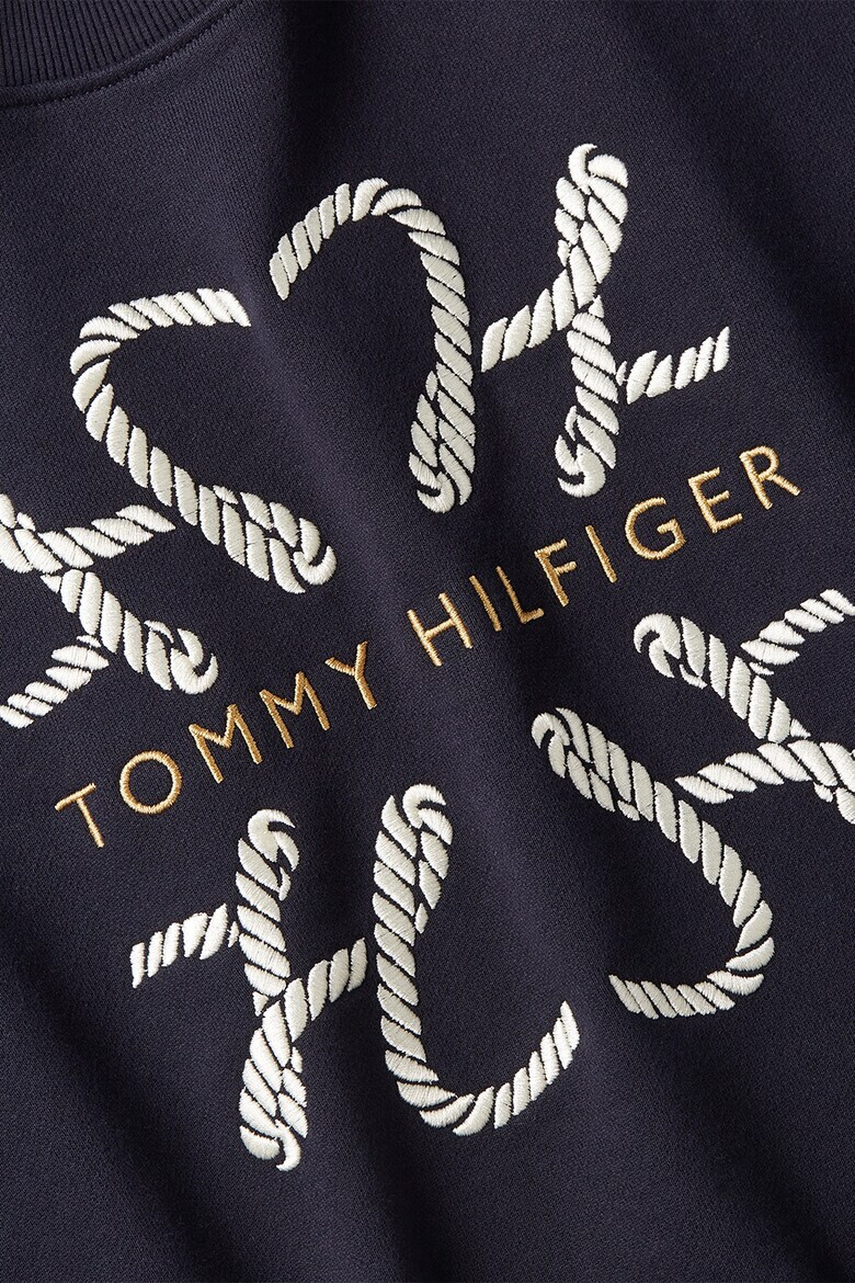 Tommy Hilfiger Суитшърт с овално деколте и бродирано лого - Pepit.bg