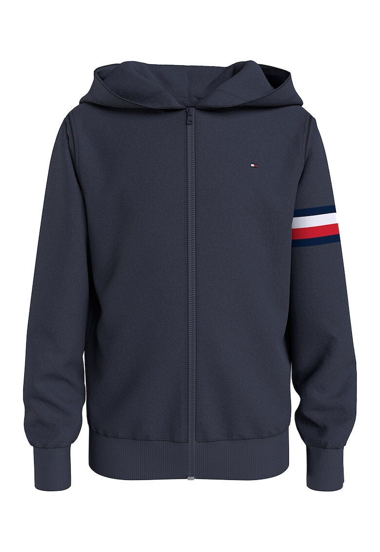 Tommy Hilfiger Суитшърт с памук качулка и цип - Pepit.bg