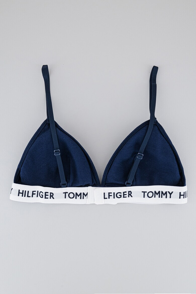 Tommy Hilfiger Сутиен с триъгълни чашки и лого - Pepit.bg