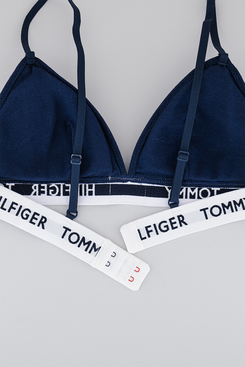 Tommy Hilfiger Сутиен с триъгълни чашки и лого - Pepit.bg