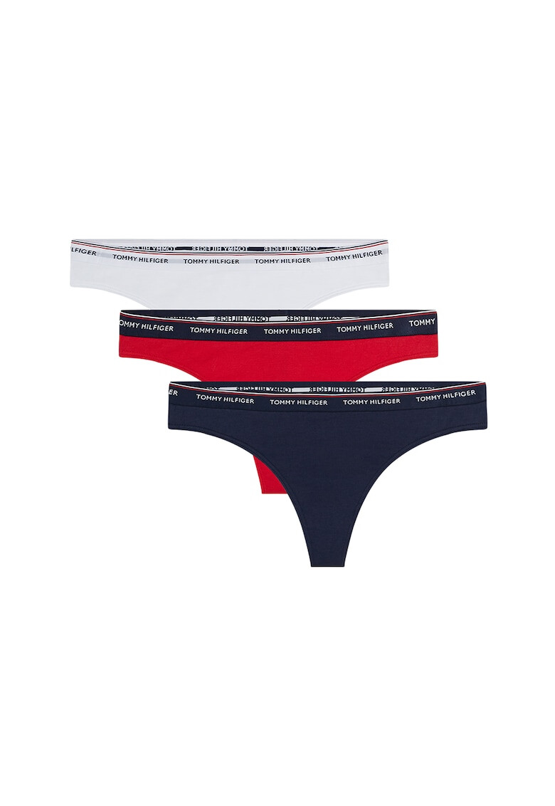 Tommy Hilfiger Танга с лого 3 чифта - Pepit.bg