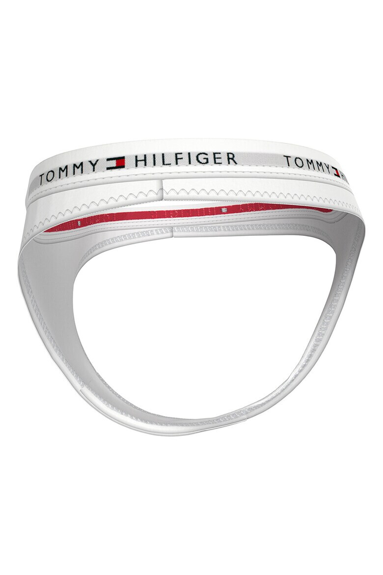 Tommy Hilfiger Танга с лого - 3 чифта - Pepit.bg