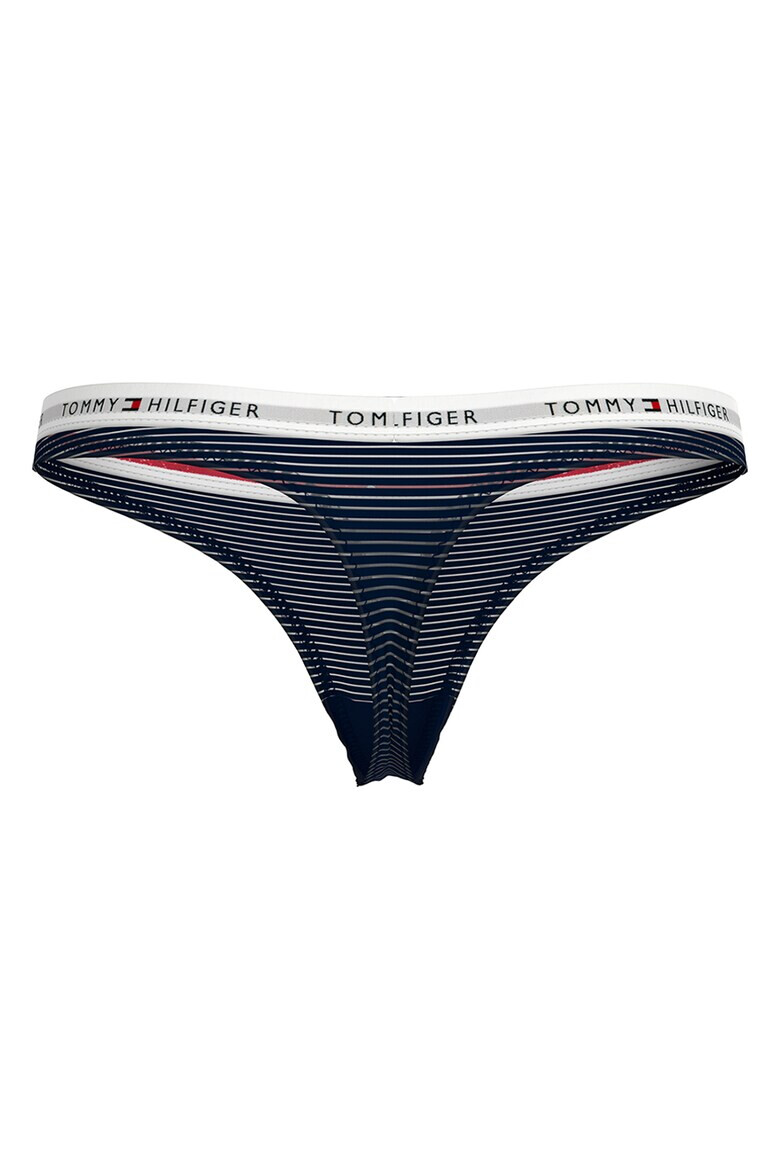 Tommy Hilfiger Танга с лого - 3 чифта - Pepit.bg