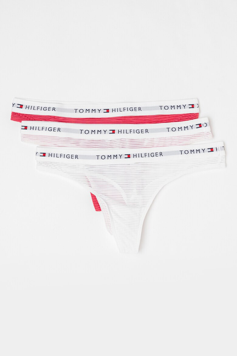 Tommy Hilfiger Танга с лого 3 чифта - Pepit.bg