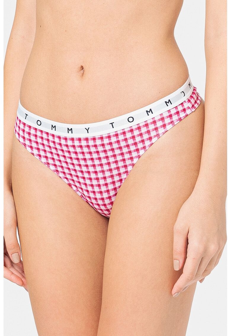 Tommy Hilfiger Танга с лого - 3 чифта - Pepit.bg