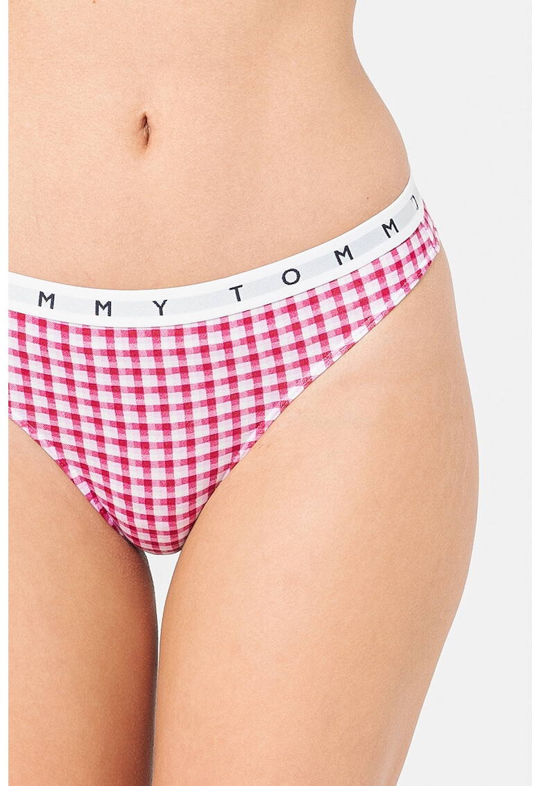 Tommy Hilfiger Танга с лого - 3 чифта - Pepit.bg