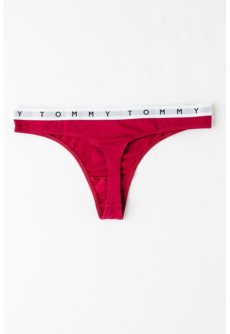 Tommy Hilfiger Танга с лого - 3 чифта - Pepit.bg
