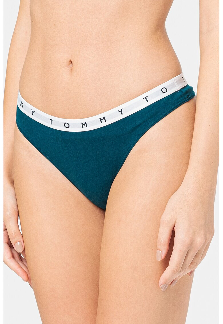 Tommy Hilfiger Танга с лого - 3 чифта - Pepit.bg