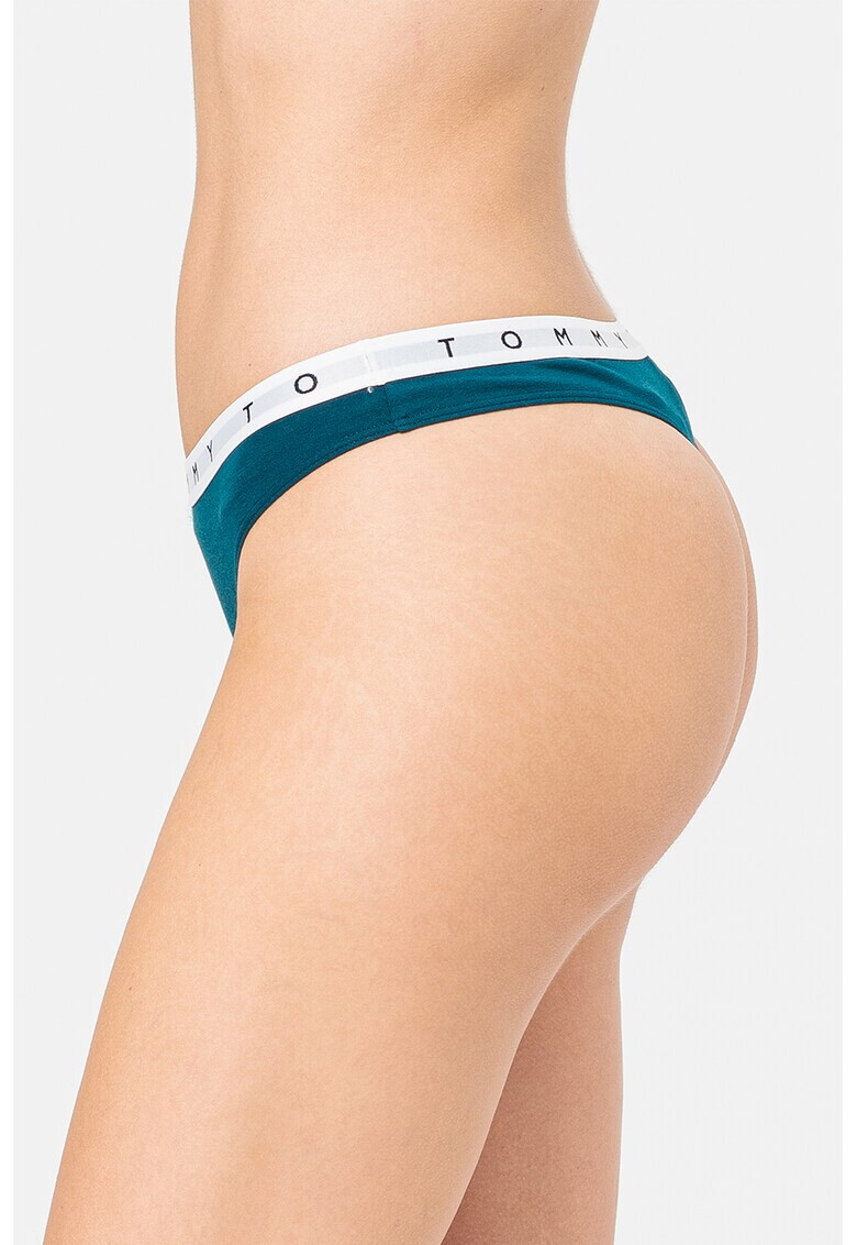Tommy Hilfiger Танга с лого - 3 чифта - Pepit.bg