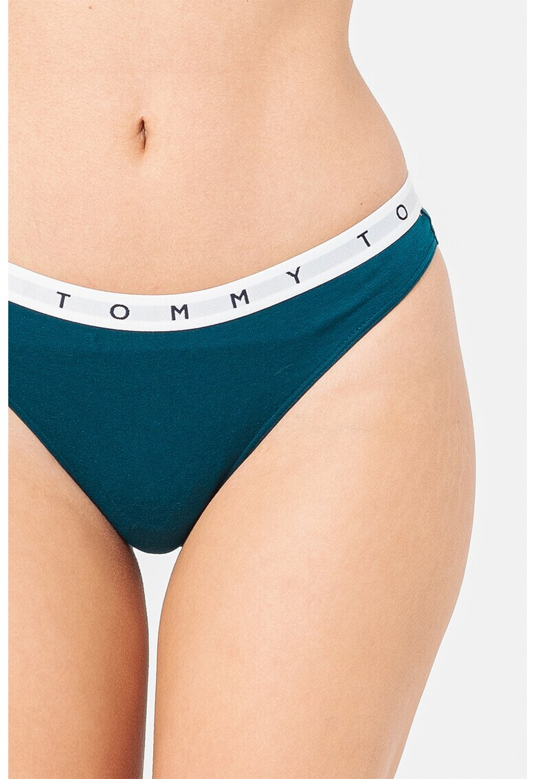 Tommy Hilfiger Танга с лого - 3 чифта - Pepit.bg