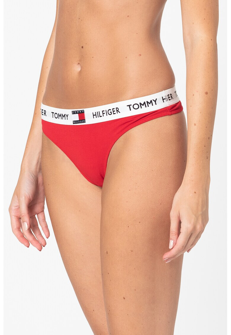 Tommy Hilfiger Танга с лого на талията - Pepit.bg