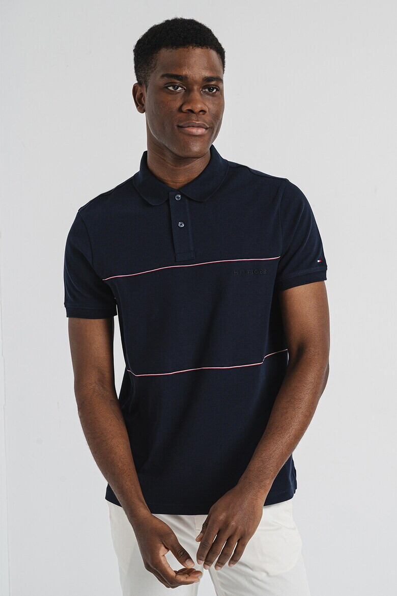Tommy Hilfiger Тениска от пике с яка - Pepit.bg