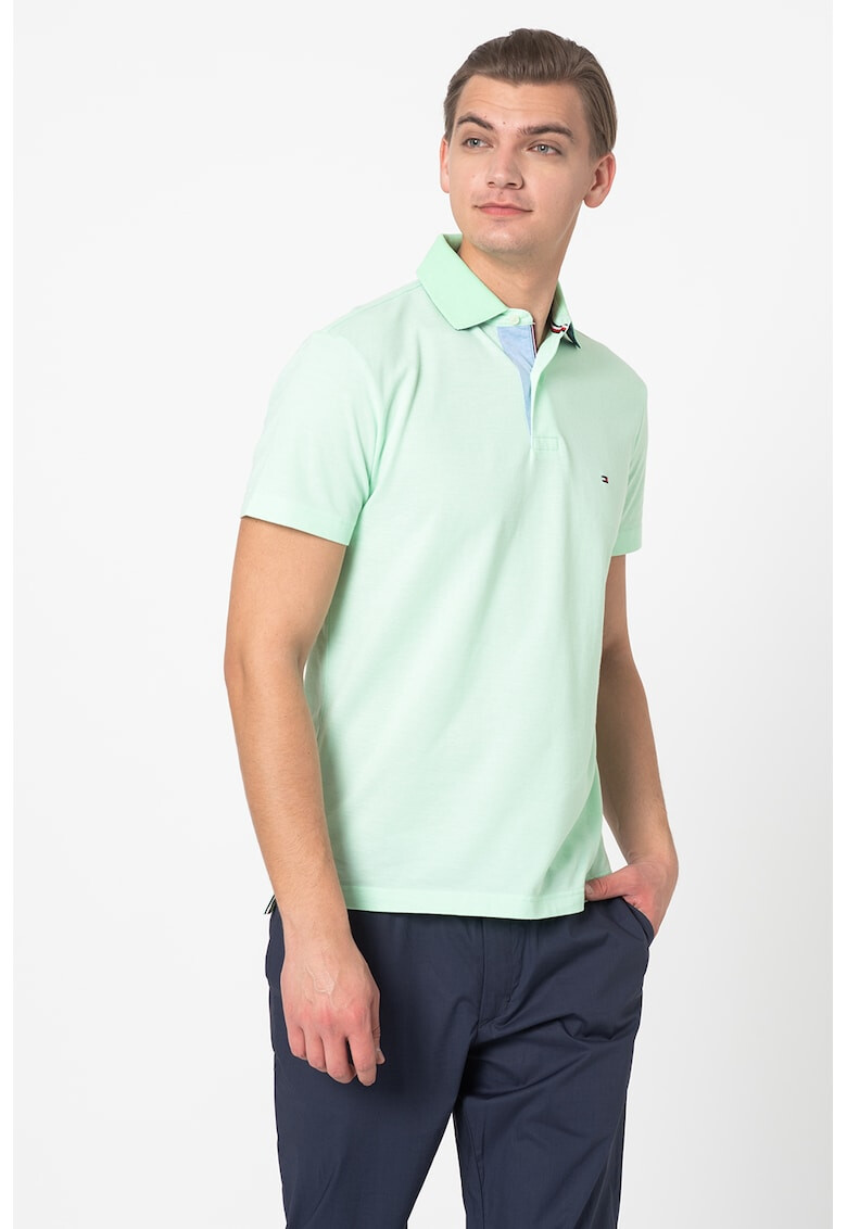 Tommy Hilfiger Тениска от пике с яка - Pepit.bg