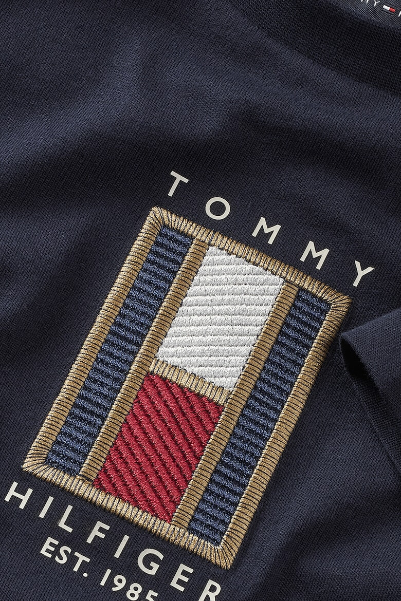 Tommy Hilfiger Памучна тениска с бродирано лого - Pepit.bg