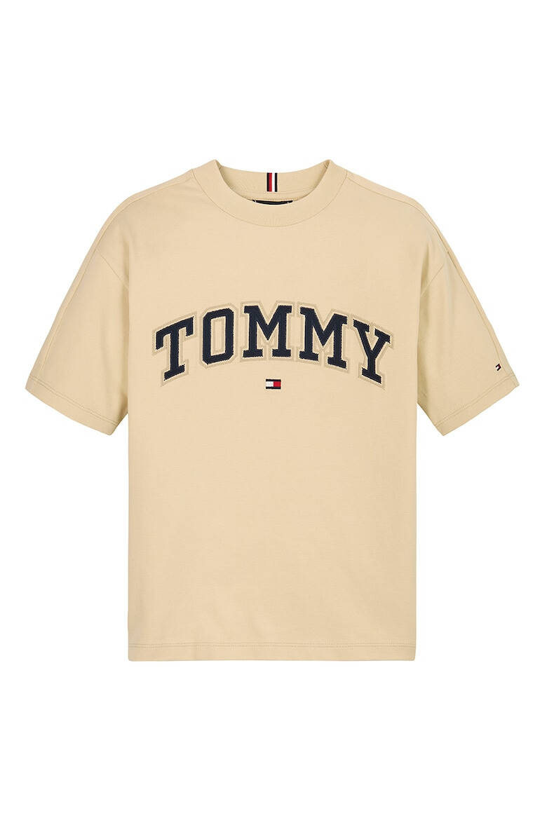 Tommy Hilfiger Тениска с овално деколте и лого - Pepit.bg