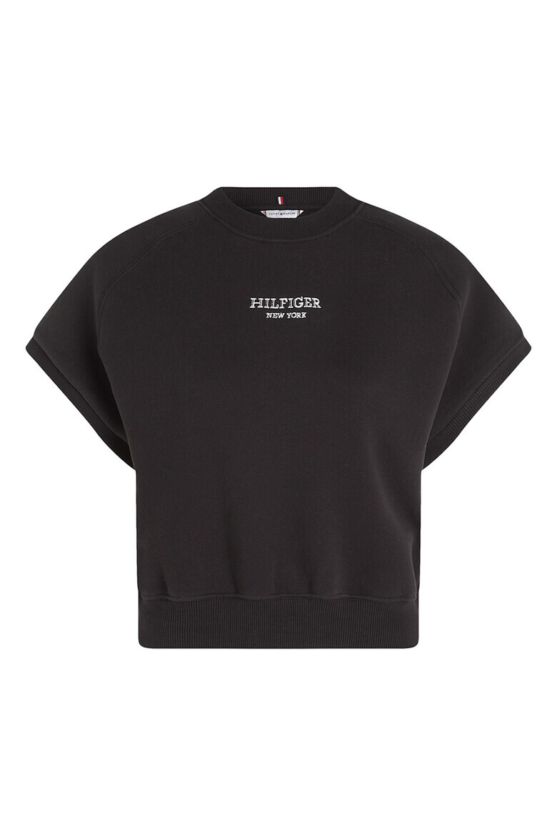 Tommy Hilfiger Тениска с ръкави реглан - Черен - Pepit.bg