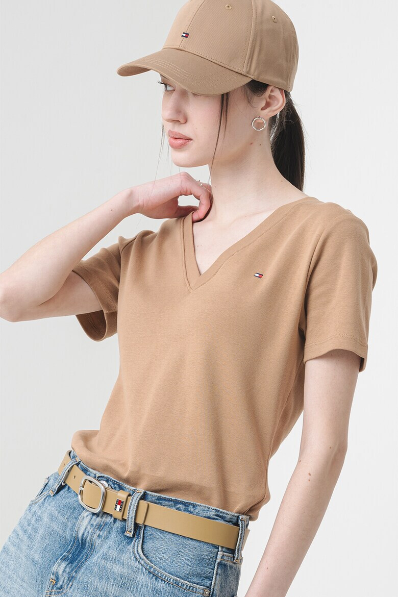Tommy Hilfiger Тениска с шпиц - Pepit.bg