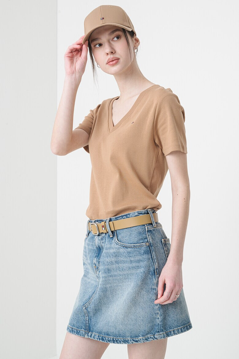 Tommy Hilfiger Тениска с шпиц - Pepit.bg