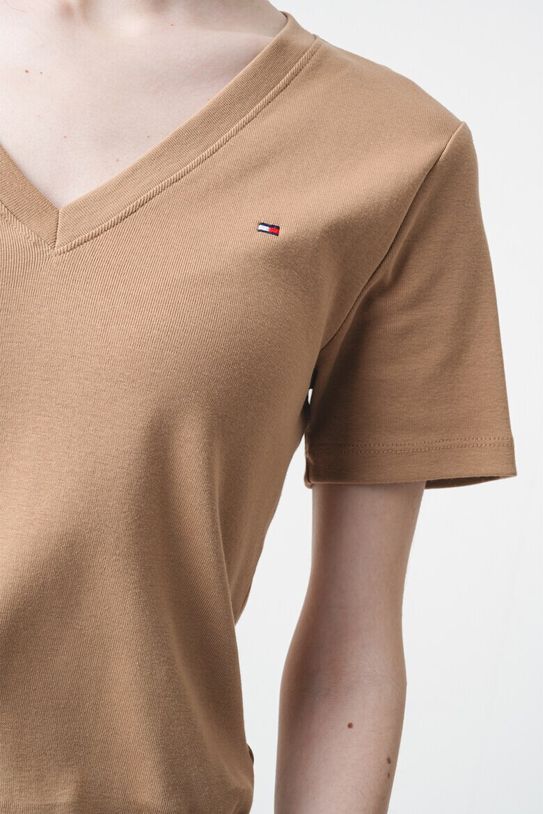 Tommy Hilfiger Тениска с шпиц - Pepit.bg