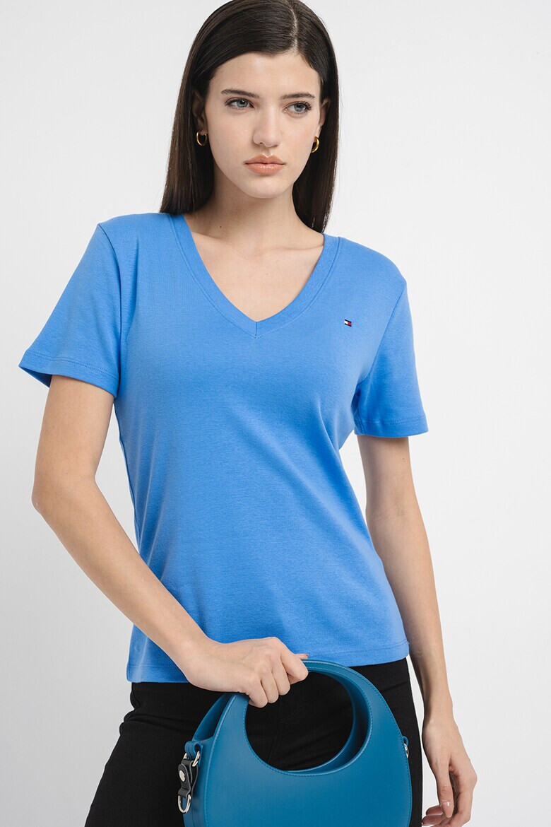 Tommy Hilfiger Тениска с шпиц - Pepit.bg