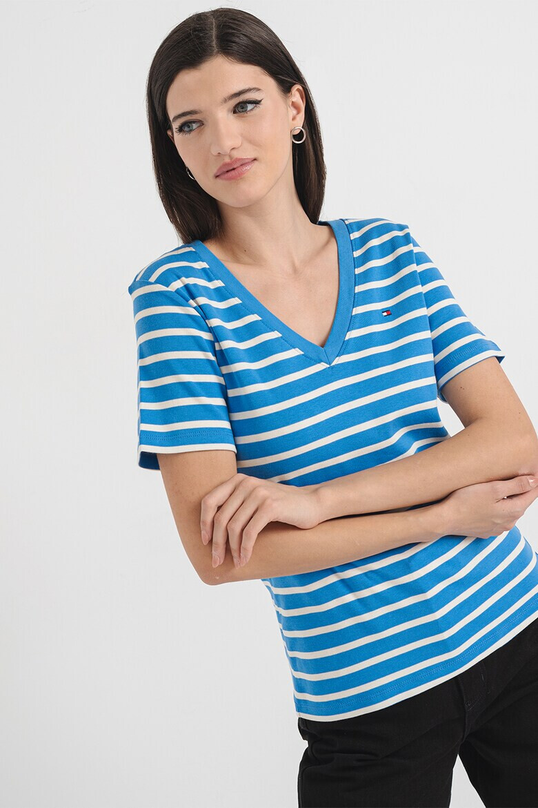 Tommy Hilfiger Тениска с шпиц - Pepit.bg
